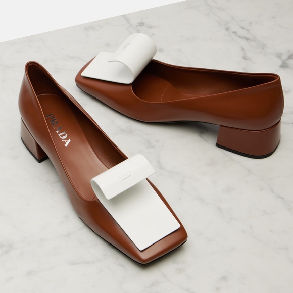 Prada Shoes - Prada Two-tone brushed leather pumps $1,450 SS25
